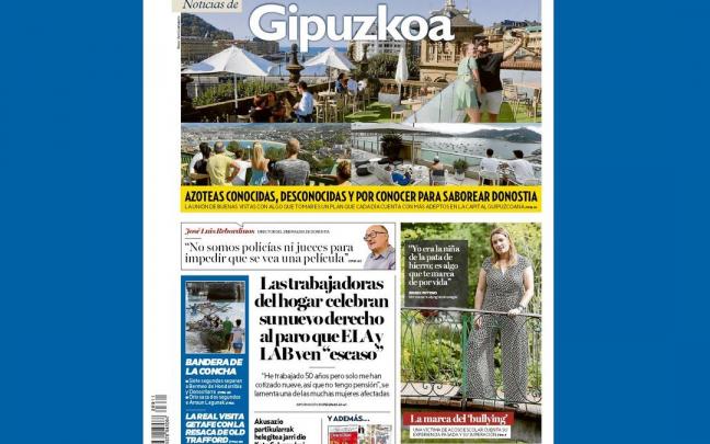 Portada NOTICIAS DE GIPUZKOA 11 de septiembre 2022