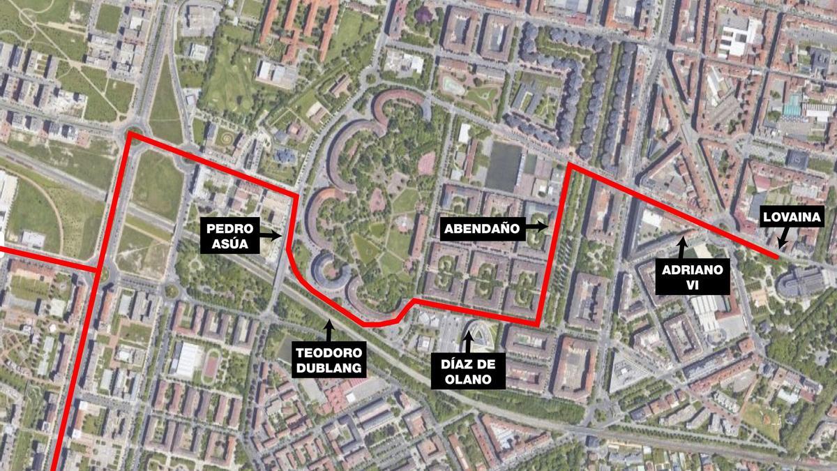 Por Abendaño sin pasar bajo del puente de Pedro Asúa (86 puntos)