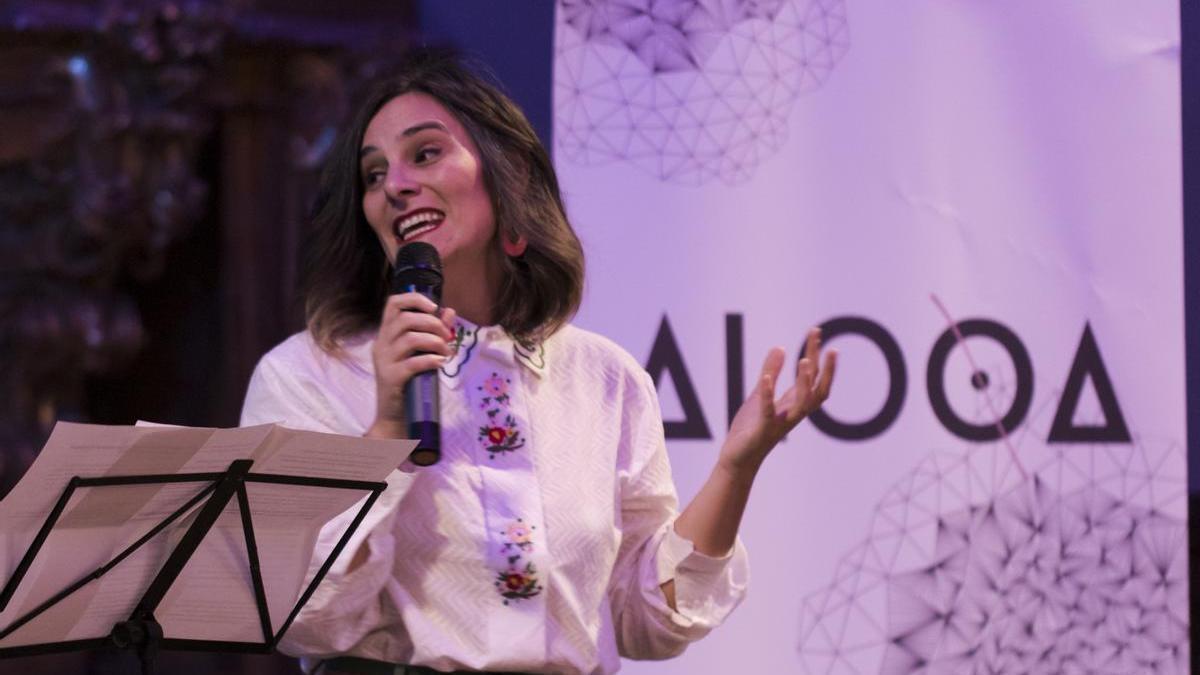 Juncal Alzugaray, en la presentación del prototipo.