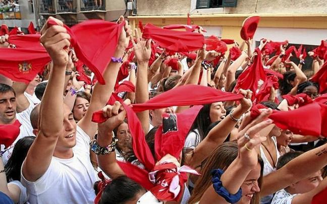 Debarras durante el inicio de los sanrokes de 2018. | FOTO: IKER AZURMENDI