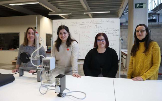 Las ingenieras e investigadoras Itziar Uzqueda, Irene Miqu&eacute;lez, Ar&aacute;nzazu Jur&iacute;o y Patricia Aranguren