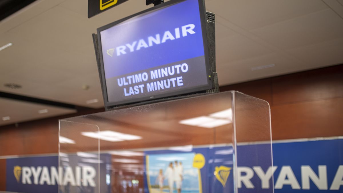 Mostrador de Ryanair.