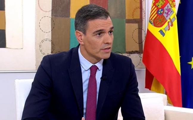 Pedro Sánchez, durante la entrevista en laSexta.