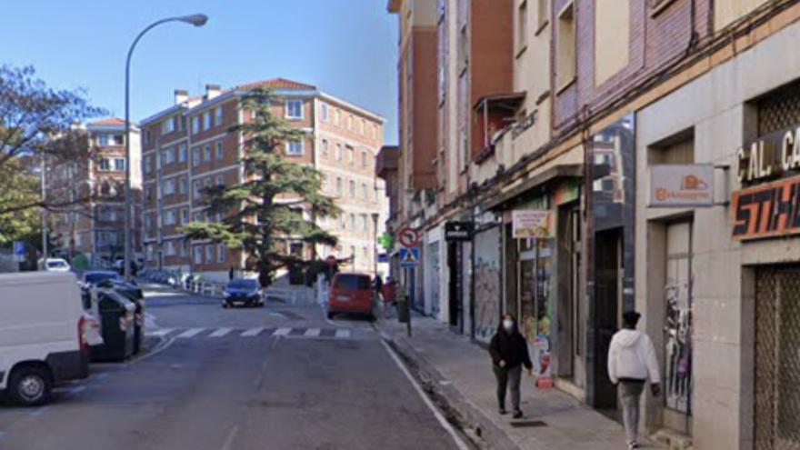 Imagen de la calle de Sangüesa de Pamplona.