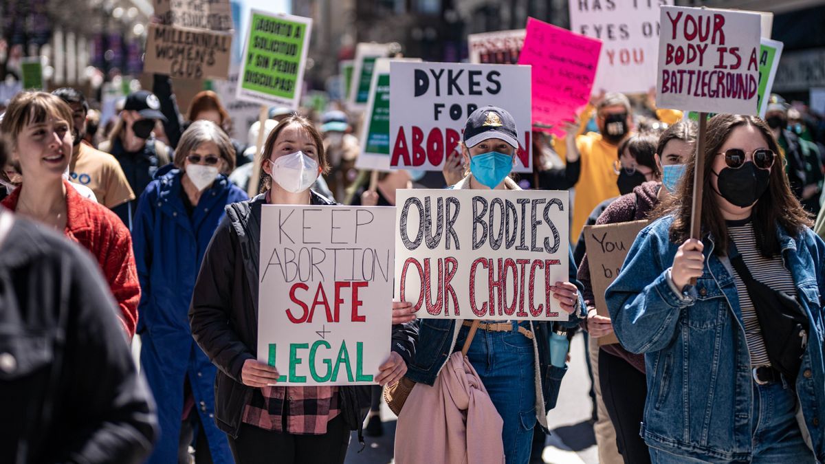 Manifestación a favor de la legalización del aborto.