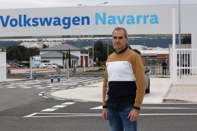 Alfredo Morales Vidarte, presidente del comité de empresa de Volkswagen Navarra (UGT)