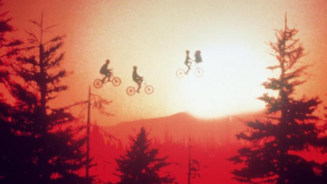 Un momento de la película E.T.