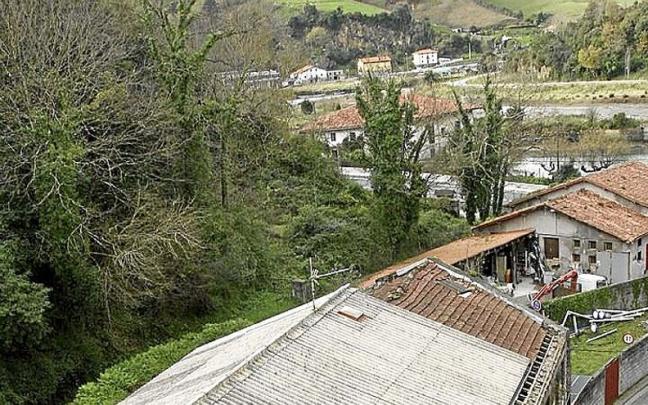 Viviendas ubicadas en la parte baja de Osio.