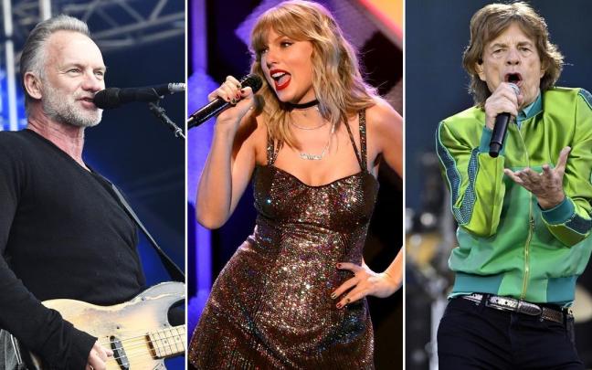 Sting, Taylor Swift y los Rolling Stones aparecen entre los artistas que más ganaron en 2022. Sting, Taylor Swift y los Rolling Stones aparecen entre los artistas que más ganaron en 2022.
