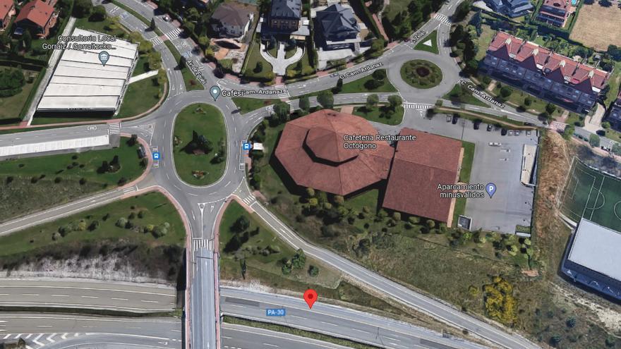 Vista del Octógono de Gorraiz.