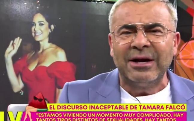 Jorge Javier Vázquez, atacando en 'Sálvame' a Tamara Falcó. Jorge Javier Vázquez, atacando en 'Sálvame' a Tamara Falcó.