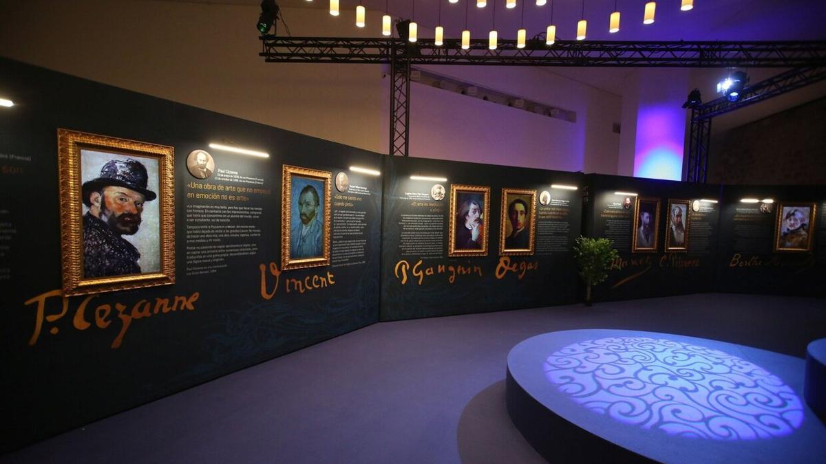 El 'Templo' o sala principal donde se despliega la vida y obra de los diez exponentes del movimiento.