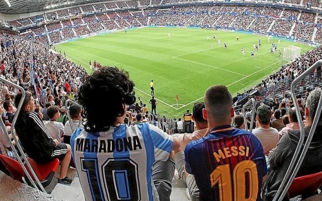 Así lució El Sadar con motivo del Argentina-Estonia que acogió el pasado mes de junio.