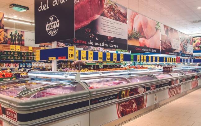 Productos de alimentaci&oacute;n en un supermercado.