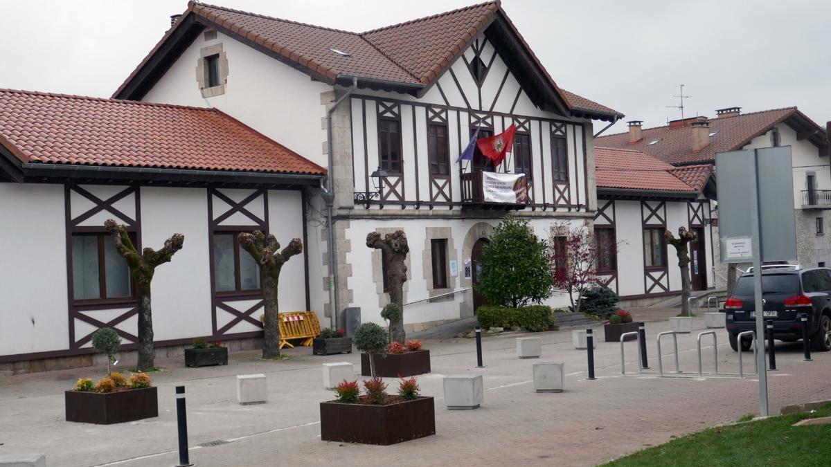 Exterior del Ayuntamiento de Lekunberri.