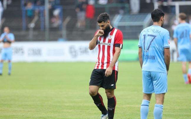 Asier Villalibre fue el autor de dos goles en la remontada del Athletic ante el Bochum.