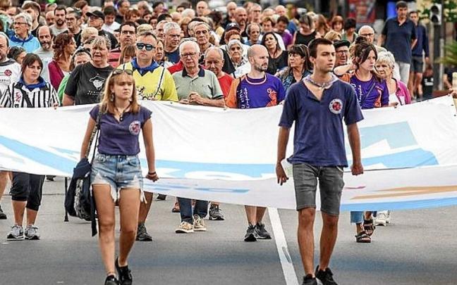 La manifestación que recorrió el centro de Bilbao. | La manifestación que recorrió el centro de Bilbao. |