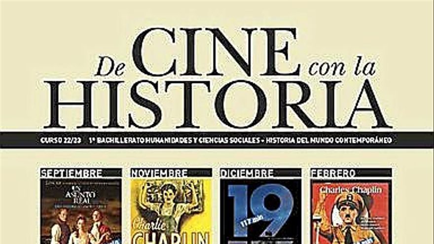Cartel de &lsquo;De cine con la historia&rsquo;.
