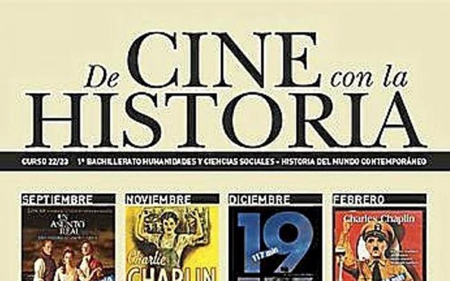 Cartel de &lsquo;De cine con la historia&rsquo;.