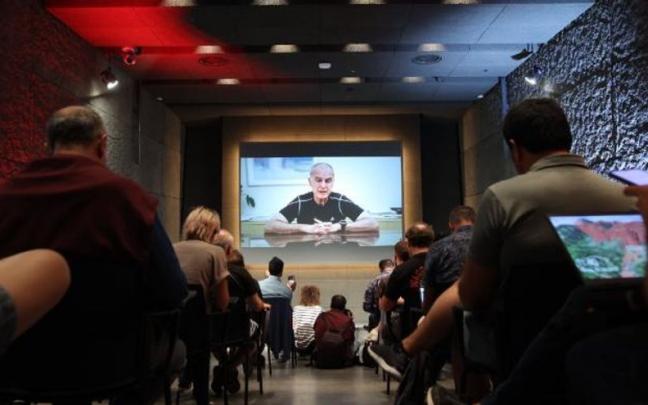 V&iacute;deo de Marcelo Bielsa emitido durante la comparecencia de I&ntilde;aki Arechabaleta