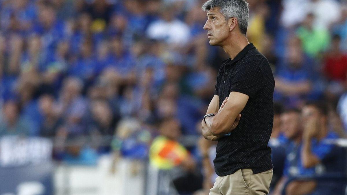 Imanol Alguacil, durante el partido de este domingo en Getafe.