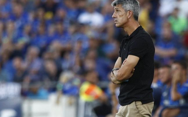 Imanol Alguacil, durante el partido de este domingo en Getafe.