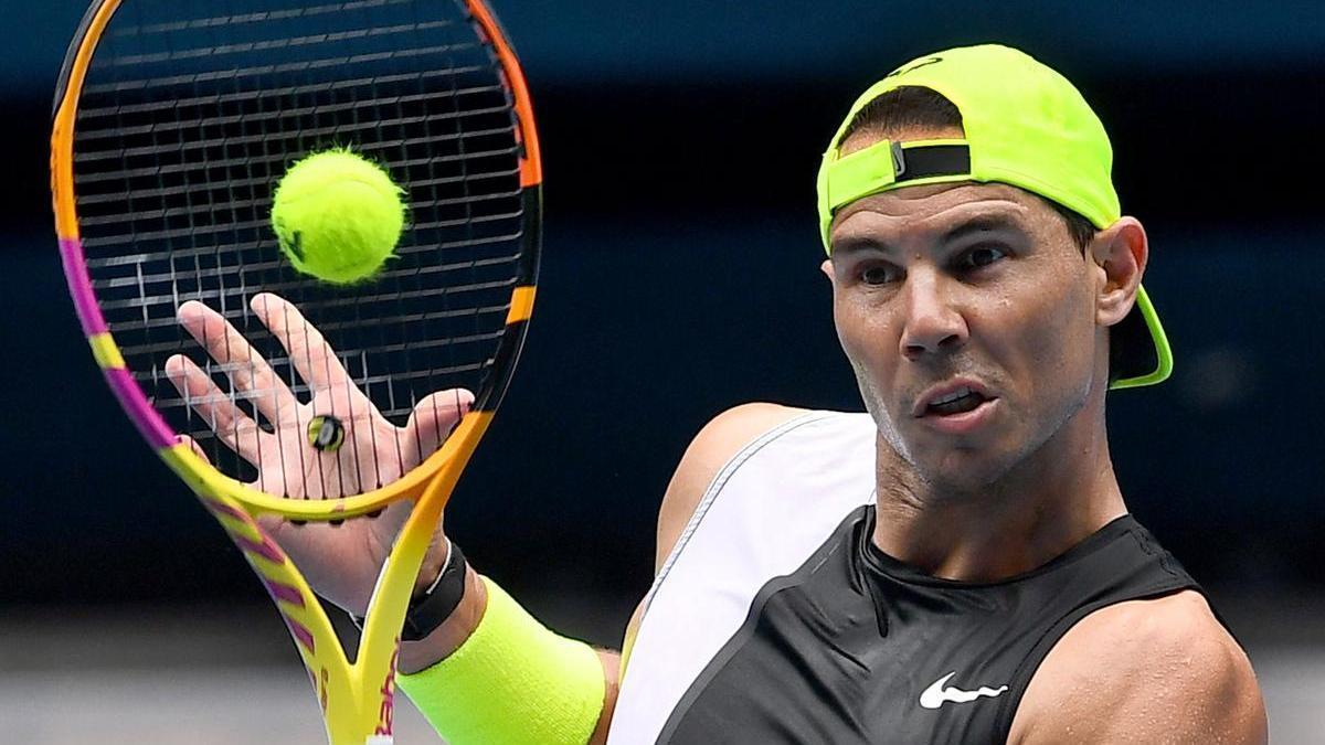 Rafa Nadal ha tratado de pulir su preparación en los entrenamientos. :