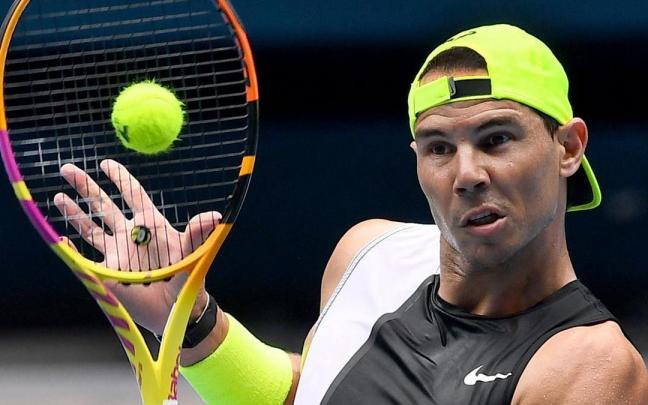 Rafa Nadal ha tratado de pulir su preparación en los entrenamientos. : Rafa Nadal ha tratado de pulir su preparación en los entrenamientos. :