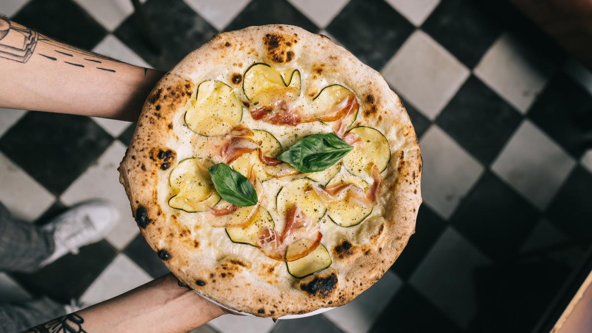 Pizza vegetal de Grosso Napoletano