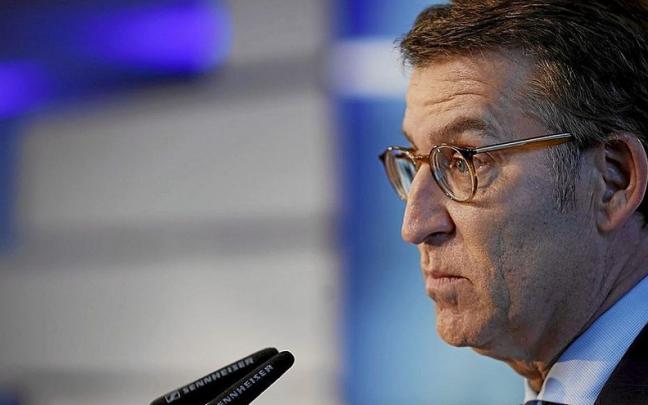 El l&iacute;der del PP, Alberto N&uacute;&ntilde;ez Feij&oacute;o, afe&oacute; el cese del director del INE, en el marco de las actuaciones del Gobierno espa&ntilde;ol. | FOTO: EFE