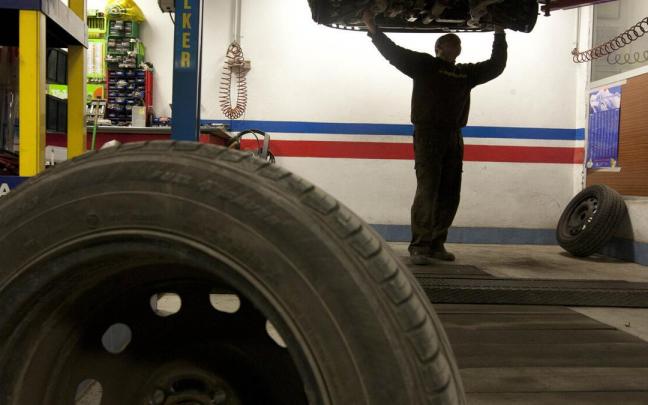 Reparación en un taller mecánico