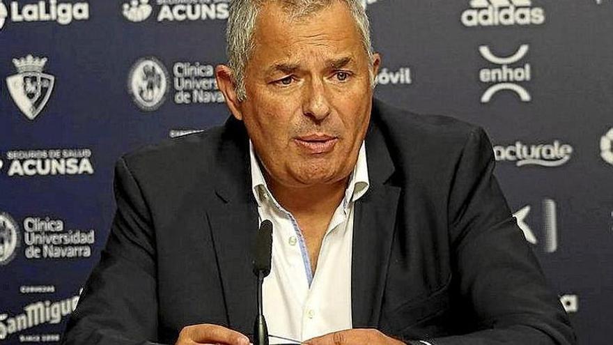 Fran Canal, director general de Osasuna. | FOTO: OSKAR MONTERO