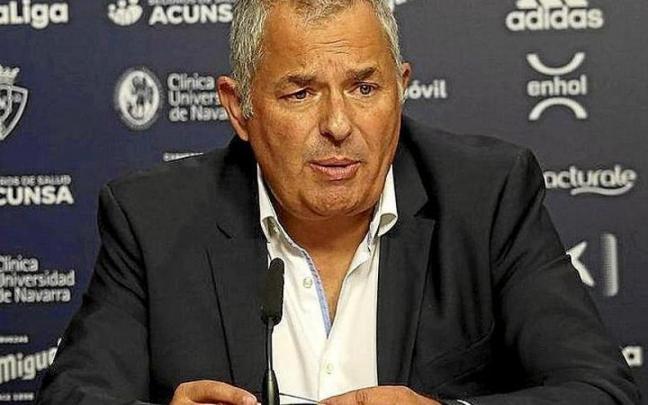 Fran Canal, director general de Osasuna. | FOTO: OSKAR MONTERO