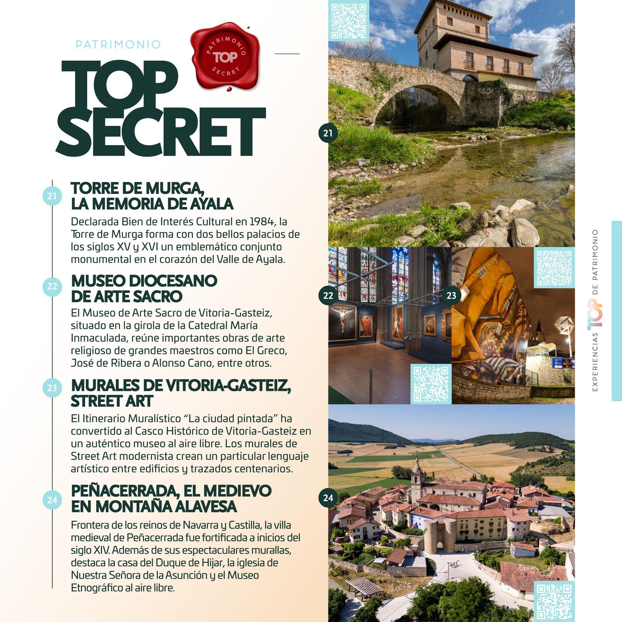 Detalle de una de las páginas de la guía turística 'Experiencias top en Álava'