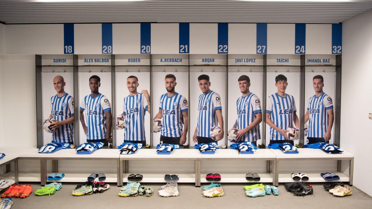 Nueva imagen del vestuario del Alavés