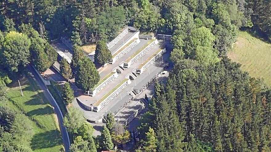 Vista cenital del cementerio de Beasain. | FOTO: AYUNTAMIENTO DE BEASAIN