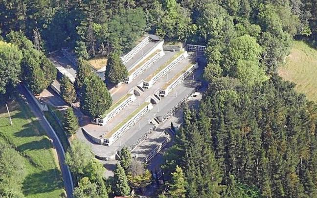 Vista cenital del cementerio de Beasain. | FOTO: AYUNTAMIENTO DE BEASAIN