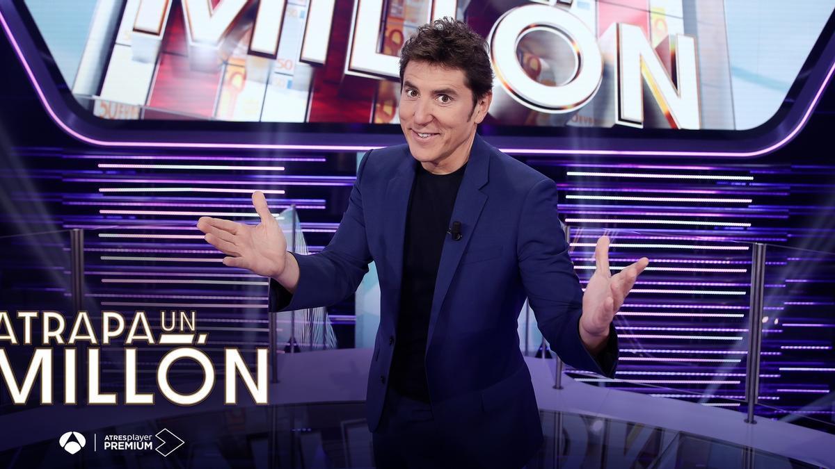 Manel Fuentes, en el plató de ‘Atrapa un millón’