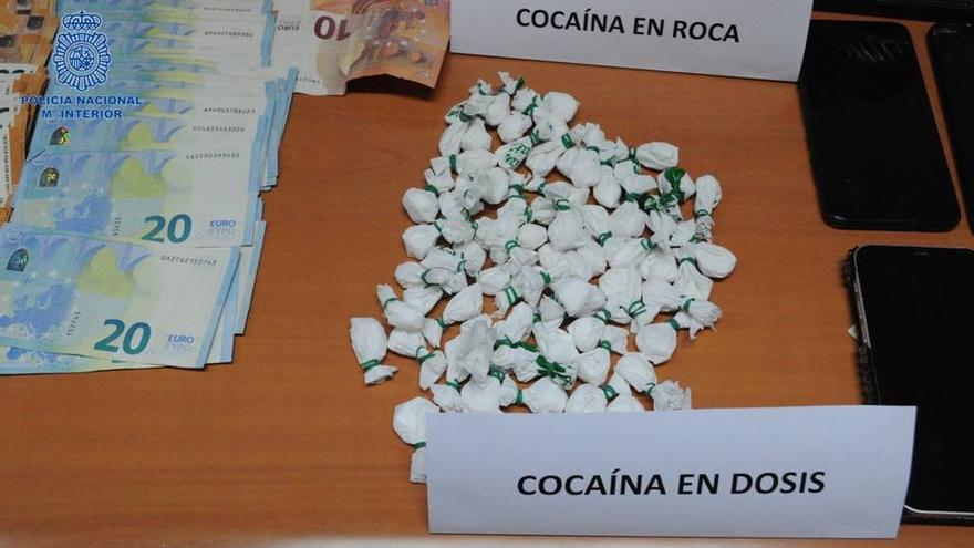 Cocaína intervenida.