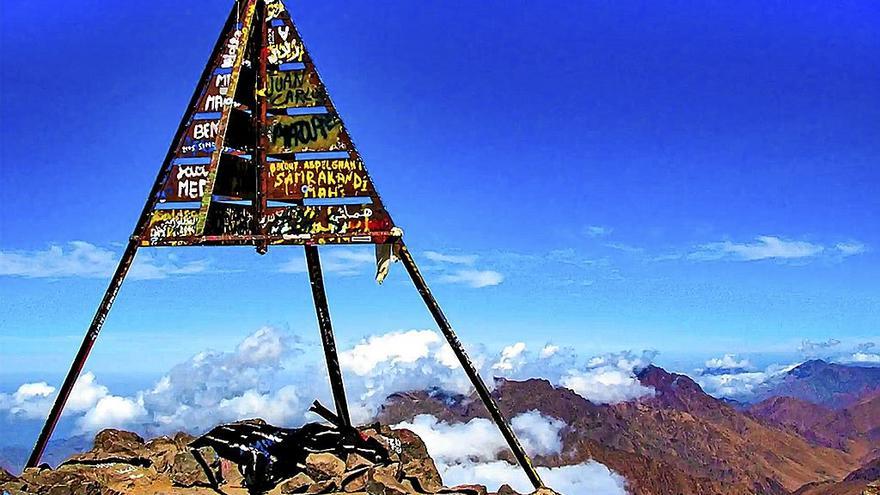 La cima de Toubkal, en el Alto Atlas marroquí.