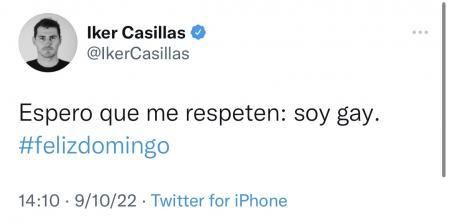 El desafortunado tuit de Iker Casillas.