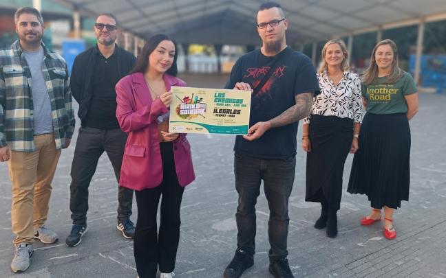 La alcaldesa participó en la presentación de la cita musical en Barakaldo.