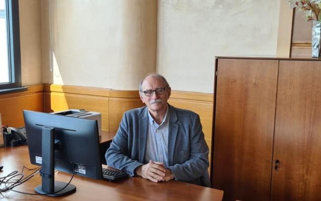 Jos&eacute; Antonio de la Rica, este pasado viernes en su despacho de Lakua.