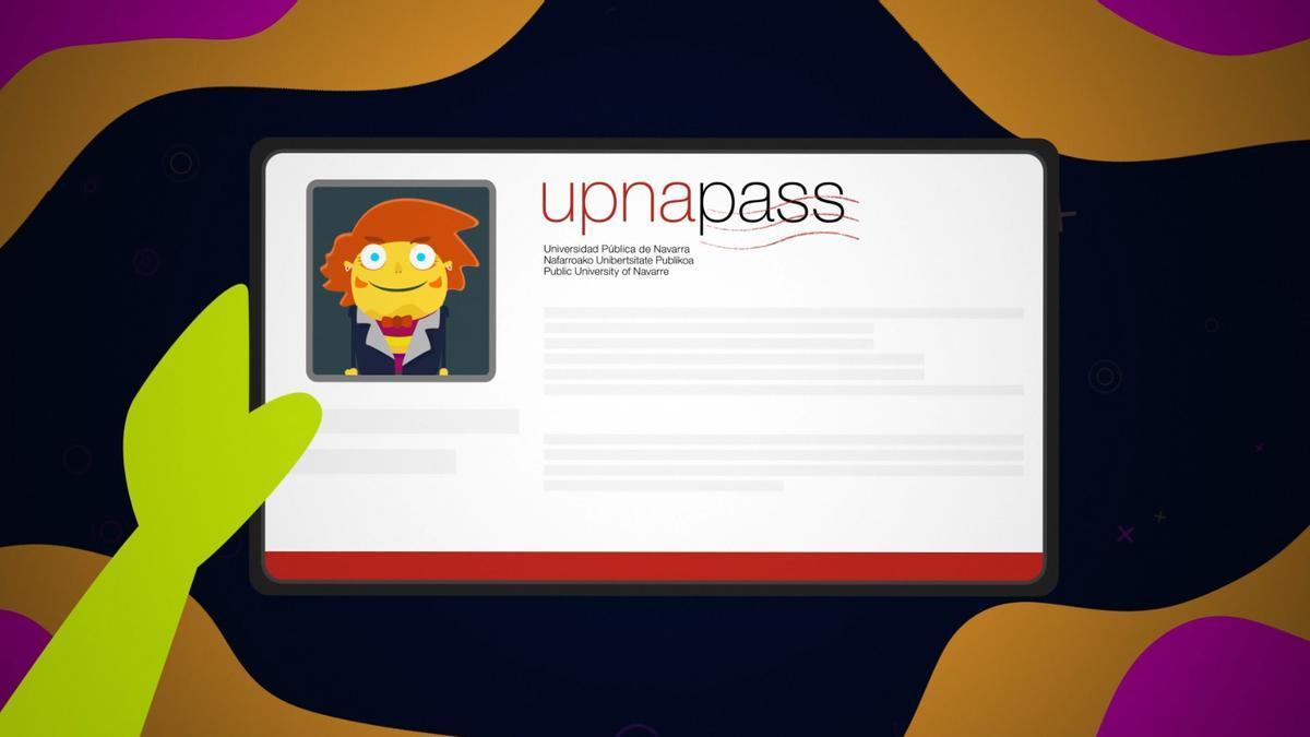 Una recreación del upnapass, con el logotipo identificativo del pasaporte digital.