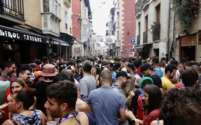 La Kutxi, tras el txupinazo La Kutxi, tras el txupinazo