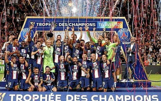 Messi, Sergio Ramos y Neymar dan el primer título al PSG Messi, Sergio Ramos y Neymar dan el primer título al PSG