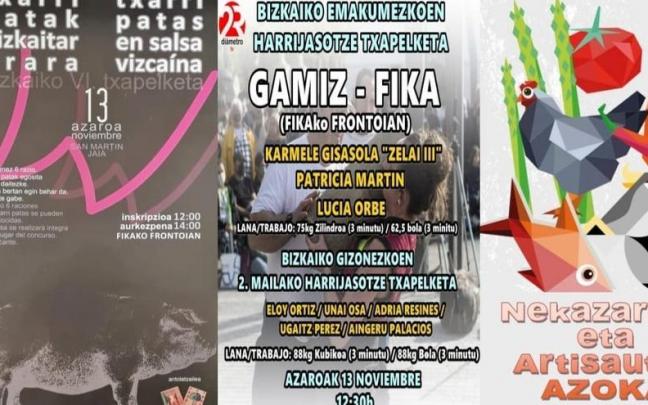 Cartel de las pruebas.