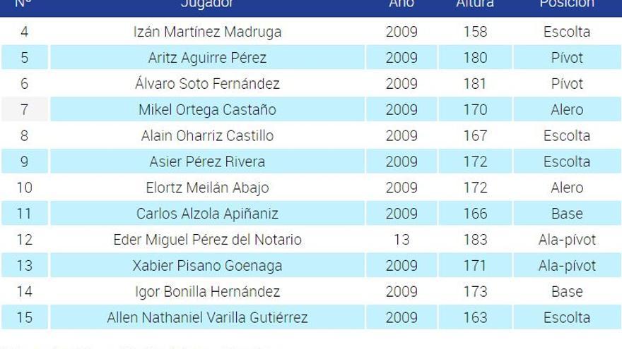 Plantilla del Baskonia para la Minicopa