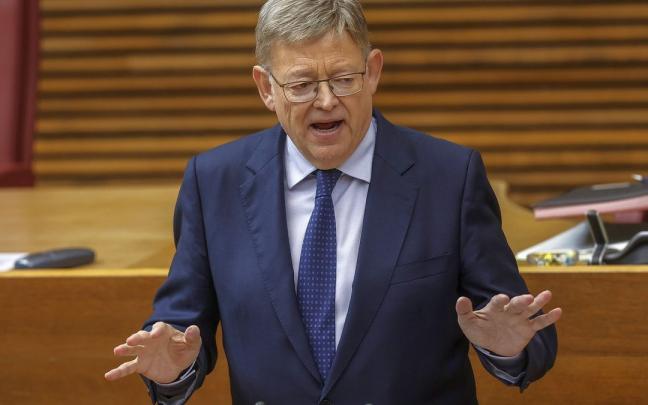 Ximo Puig, ayer martes en el debate de política general en las Cortes Valencianas. Ximo Puig, ayer martes en el debate de política general en las Cortes Valencianas.