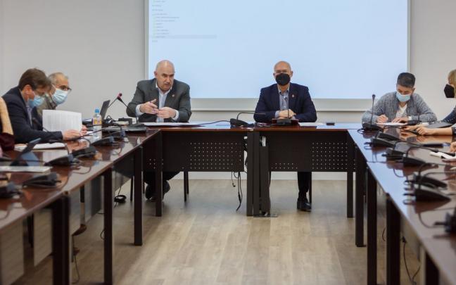 Reunión del Consorcio Alta Velocidad-Comarca de Pamplona / Iruña. Reunión del Consorcio Alta Velocidad-Comarca de Pamplona / Iruña.
